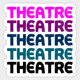 Theatre Retro Shirt Sticker